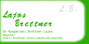 lajos brettner business card